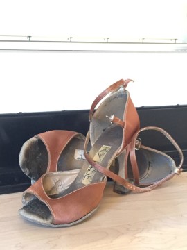 worn dance shoes
